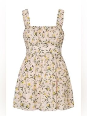Boutique 1861 Pink Orange-Print Mini Sundress with Adjustable Straps